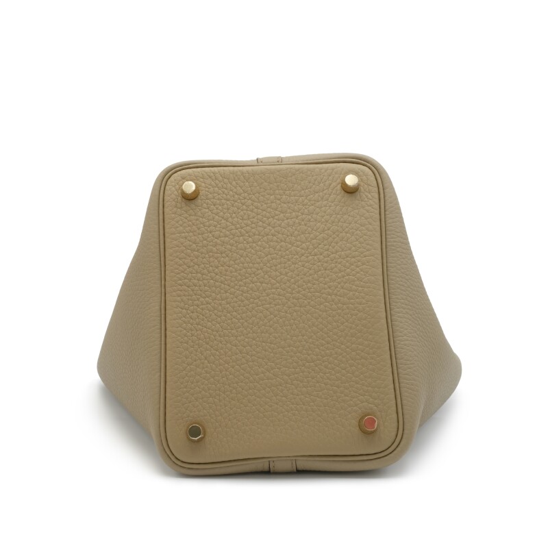 Hermès Beige Marfa Clemence Picotin Lock 18 Gold Hardware - Image 5